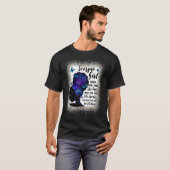 T-shirt Scorpio Girl Anniversaire Leopard Bleached Pour Bl (Devant entier)