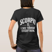 T-shirt Scorpio I See Through Everything (Dos)