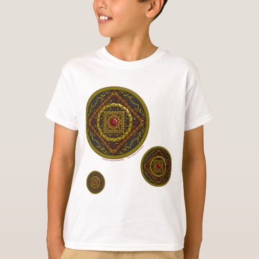 T-shirt Scorpio Mandala Chemise lumière pour enfants et bé (Devant)