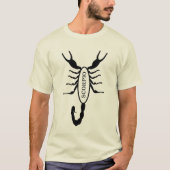 T-shirt Scorpio noir Scorpion étoile (Devant)