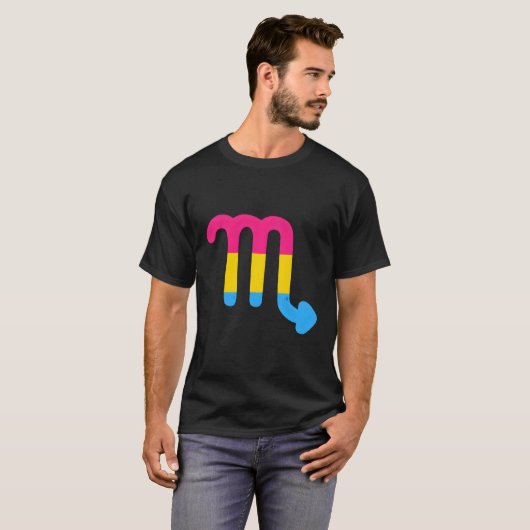 T-shirt Scorpio Panual Zodiac Sign Panual Pride Flag (Devant entier)