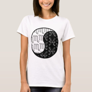 T-shirt Scorpio Pisces yin yang couple zodiaque