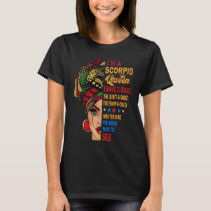T-shirt Scorpio Queens sont nés en Octobre 23 Novembre 21