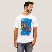 T-shirt Scorpio Scorpion dans le ciel nocturne (Devant entier)