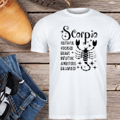 T-shirt Scorpio signe Zodiaque Horoscope Personnalité Trai