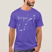 T-shirt Scorpio Zodiac Constellation (Devant)