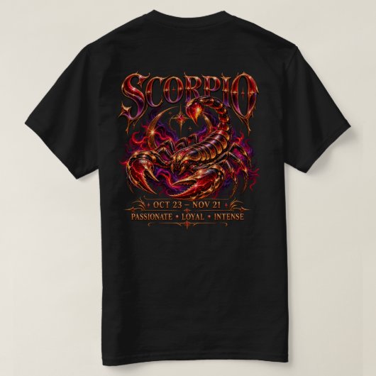 T-shirt Scorpion (Design dos)