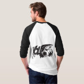 T-shirt Scorpion agressif un Tee de baseball (Dos entier)