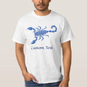 T-shirt Scorpion bleu (Devant)