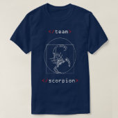 T-shirt Scorpion Da vinci Vitruvian Scorpion  (Design devant)