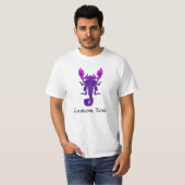 T-shirt Scorpion de noeud céleste pourpre (Devant entier)