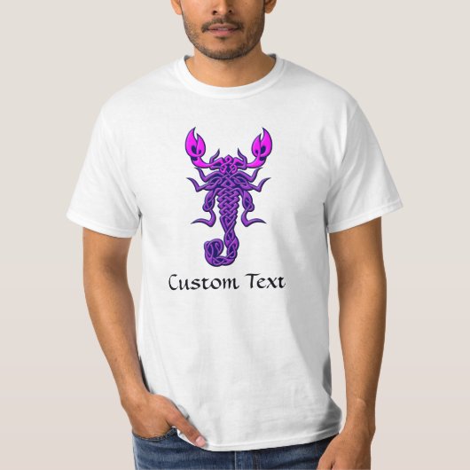 T-shirt Scorpion de noeud céleste pourpre (Devant)
