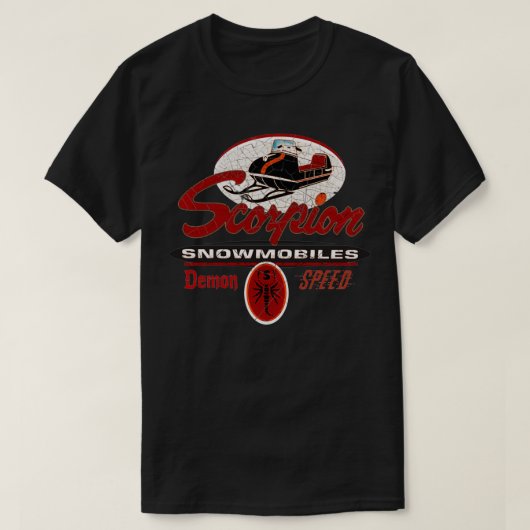 T-shirt Scorpion Démon Speed Snowmobiles (Design devant)