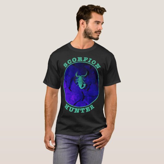 T-shirt Scorpion Hunter Arachnids Desert Night Watch Desig (Devant entier)