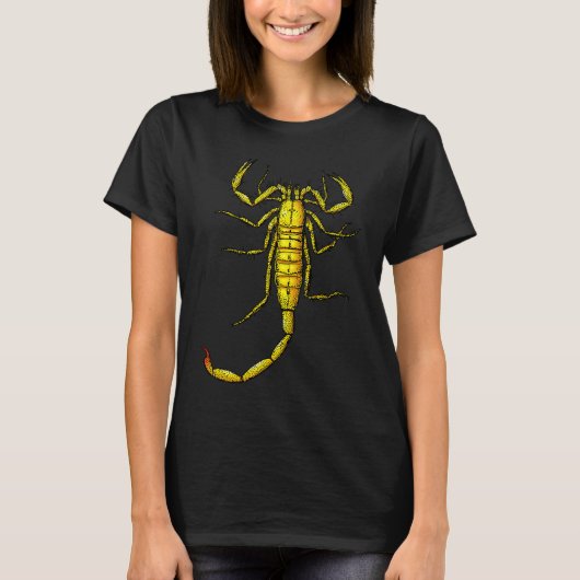 T-shirt Scorpion jaune (Devant)