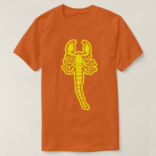 T-shirt scorpion jaune cool (Design devant)