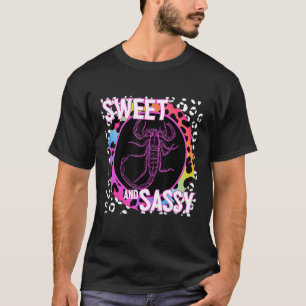 T-shirt Scorpion mignon 90s Nostalgie Arc-en-ciel Empreint