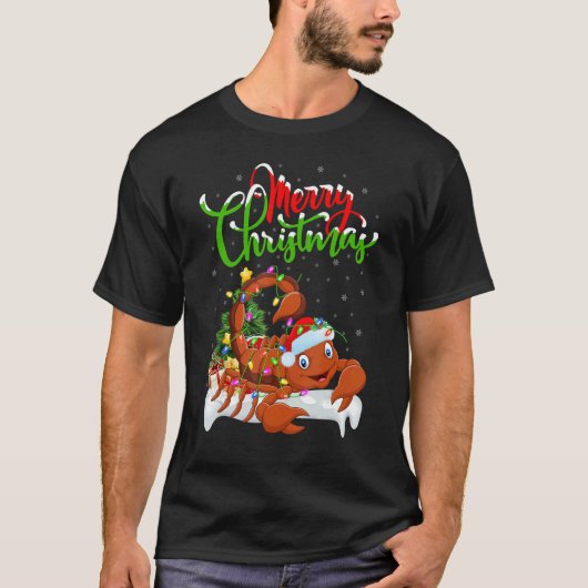 T-shirt Scorpion Xmas Decorations Santa Scorpion Christm (Devant)