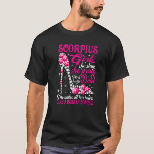 T-shirt Scorpius Girl Like a Boss in Control chaussures en