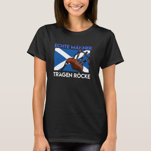 T-shirt Scotland Bagpipe Kilt dit (Devant)