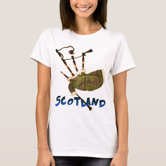 T-shirt Scotland Bagpipes (Devant)