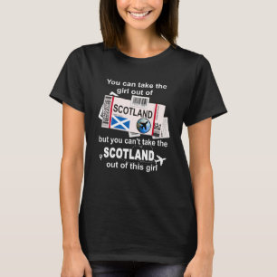 T-shirt Scotland Boarding Pass Scotland Girl Scotland