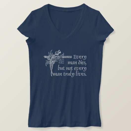 T-shirt Scotland Cote, Sir William Wallace, Thistle (Design devant)