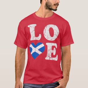 T-shirt Scotland Flag Love Scottish Scot Family Heritage