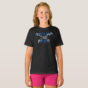 T-shirt Scotland The Brave on Scottish flag gccnt