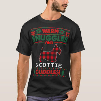 T-shirt Scottie Chien de Noël Pyjama laide sueur de Noël