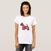 T-shirt Scottie Chien race Geo Silhouette Multi (Devant entier)