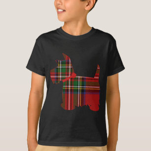 T-shirt Scottie Dog Scottish Terrier Royal Stewart Tartan