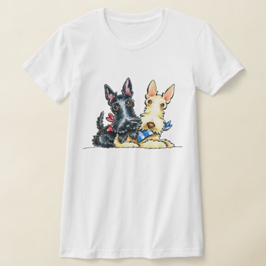 T-shirt Scottie En vichy Cuties (Poser)