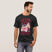 T-shirt Scottie Scottish Terrier Juste Une Fille Qui Aime (Devant entier)