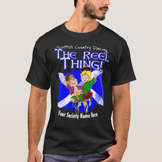 T-shirt Scottish Country Dancing - C'est le truc de bobine (Devant)