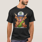 T-shirt Scottish Cute Highland Cow Pickle Hat Just Dill Wi (Devant)