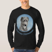 T-shirt Scottish Deerhound Peinture - Cute Original Chien (Devant)