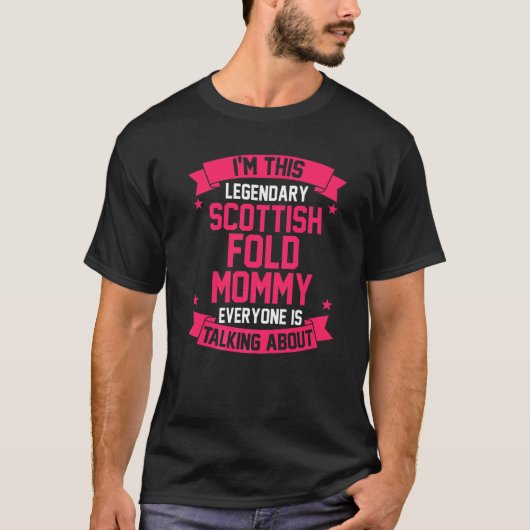 T-shirt Scottish Fold Mom (Devant)
