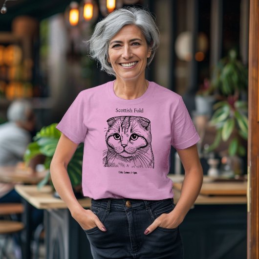 T-shirt Scottish Fold Portrait