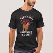 T-shirt Scottish Highland Cattle Cow Breeder Longhorn Keep (Devant)