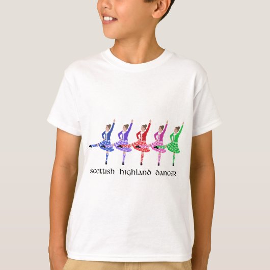 T-shirt Scottish Highland Dance Line (Devant)