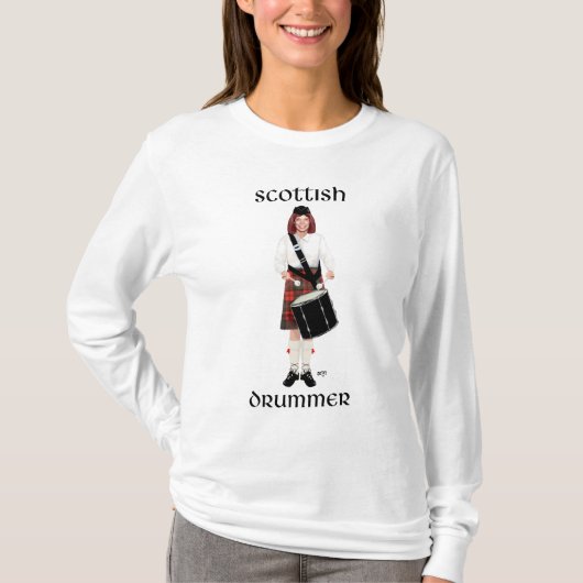 T-shirt Scottish Lassie - Drum Tenor (Devant)