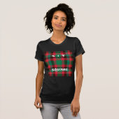 T-shirt Scottish Royal À damiers Tartan Plaid avec texte (Devant entier)