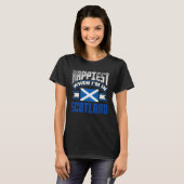 T-shirt Scottish Scotland Scottish Flag Happiest When Im I (Devant entier)