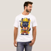 T-shirt Scottish Terrier Construction Worker (Devant entier)