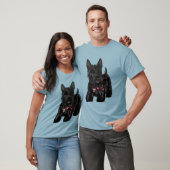 T-shirt Scottish Terrier et Bow (Unisexe)