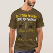 T-shirt Scottish Terrier Guide Pour L'Entraînement De L'Ob (Devant)