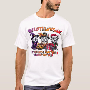 T-shirt Scottish Terrier Halloween Thanksgiving Ch