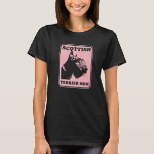 T-shirt Scottish Terrier Mom Scottie Chien propriétaire Sc