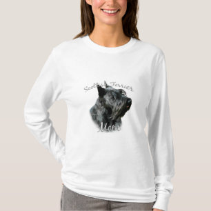 T-shirt Scottish Terrier (noir) Maman 2